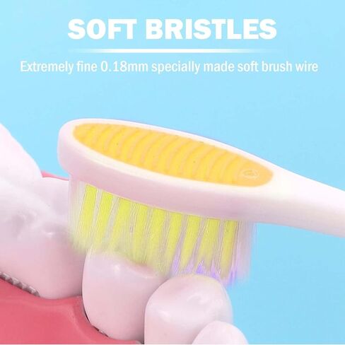 2-Pack Folding Travel Toothbrushes – Soft Bristle, Compact & Portable Toothbrush for Camping, Hiking, Business Trips & Daily Use in Kuwait