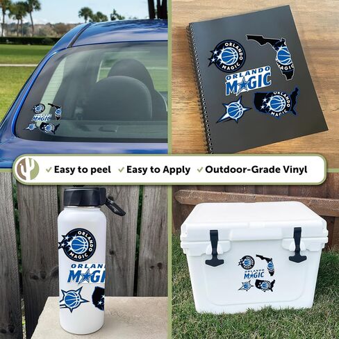Desert Cactus Orlando Magic Sticker NBA Officially Licensed Sticker Vinyl Decal Laptop Water Bottle Car Scrapbook (Type 2-4) in Kuwait