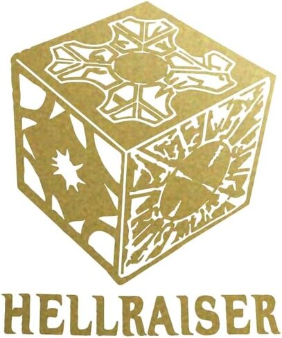 ملصق لاصق من الفينيل Hellraiser Cude مقاس 5x6 (ذهبي) in Kuwait