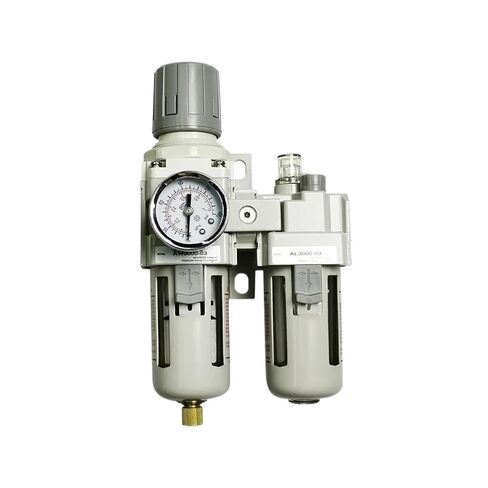 AC3010-03 Air Pump Compressor Oil Filter Pressure Regulator Steam Trap Pneumatic Water Separator Pressure Manual Drain Supply(AC3010-03 PC12-03,Copper Filter) in Kuwait