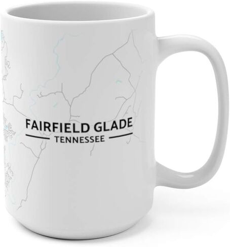 كوب Fairfield Glade، خريطة تينيسي TN (15 أونصة) in Kuwait