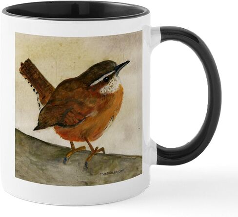 CafePress Carolina Wren Mug 11 oz (325 ml) Ceramic Coffee Mug in Kuwait