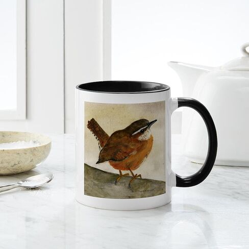 CafePress Carolina Wren Mug 11 oz (325 ml) Ceramic Coffee Mug in Kuwait