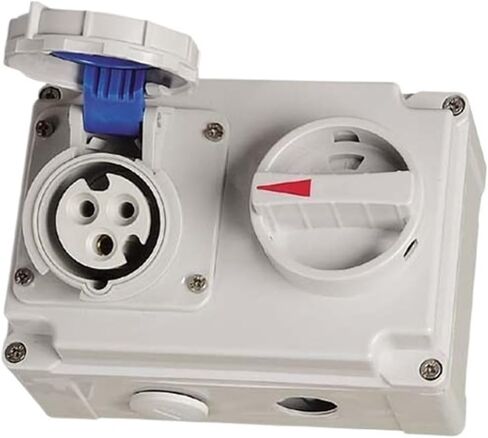 IP67 Mechanical Interlocking Socket with Switch 16A Safety Protection Surface Mounted Power Industrial Waterproof(CF-7279) in Kuwait