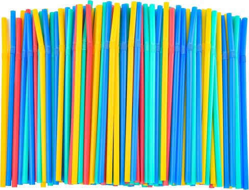 100 قطعة من شفاطات الشرب للاستعمال مرة واحدة بدون بلاستيك، شفاطات صديقة للبيئة للشرب خالية من البلاستيك وملونة وقابلة للانحناء وقابلة للانحناء وقابلة للتحلل البيولوجي من الذرة العضوية وقابلة للتحلل البيولوجي للسفر في الحفلات بطول 8.2 بوصة in Kuwait