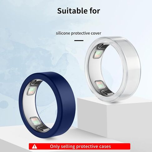 Ring Cover for Oura Ring 5,Guard Protective Soft Shell Silicone Case Shockproof Cover Drop-Proof Protection for Oura Ring 5，Clear S6-8 in Kuwait