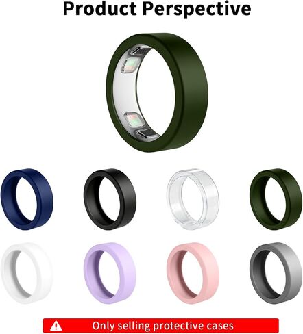 Ring Cover for Oura Ring 5,Guard Protective Soft Shell Silicone Case Shockproof Cover Drop-Proof Protection for Oura Ring 5，Clear S6-8 in Kuwait