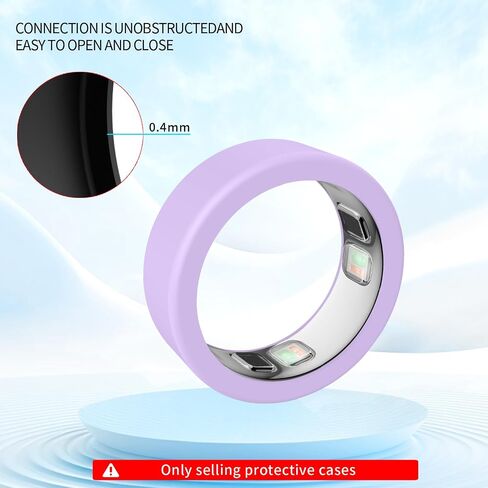 Ring Cover for Oura Ring 5,Guard Protective Soft Shell Silicone Case Shockproof Cover Drop-Proof Protection for Oura Ring 5，Clear S6-8 in Kuwait