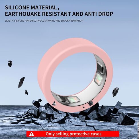 Ring Cover for Oura Ring 5,Guard Protective Soft Shell Silicone Case Shockproof Cover Drop-Proof Protection for Oura Ring 5，Clear S6-8 in Kuwait