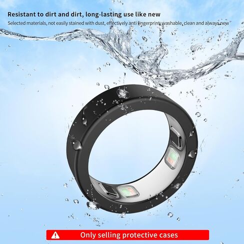 Ring Cover for Oura Ring 5,Guard Protective Soft Shell Silicone Case Shockproof Cover Drop-Proof Protection for Oura Ring 5，Clear S6-8 in Kuwait