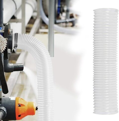 خرطوم جمع الغبار الثقيل PVC 3.3 '6.6' 10' 13' 16' 20' 26' خرطوم جمع الدخان المقاوم للثقب وود شوب خرطوم جامع الغبار (7 م / 22.97 قدم ، 200 مم -7 9/10 ") in Kuwait