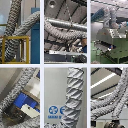 خرطوم تنفيس خرطوم مرن بطول 13 قدمًا و26 قدمًا، قناة تهوية HVAC لتنفيس المجفف، RV، منفاخ القارب، أنظمة التهوية، جيري (L-1m/3.28ft، 150 مم (5 9/10")) in Kuwait