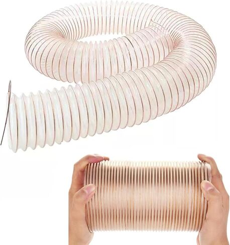 Heavy Duty Shop Vac Hose, 3.3-32.8 Ft Puncture Resistant PU Dust Collector Hose for Woodworking, 250mm/9.8in ID Dust Collection System in Kuwait