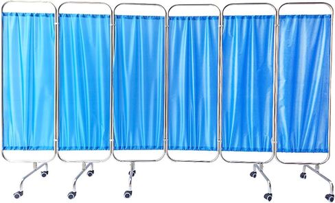 Room Divider Screens - Foldable Medical Privacy Screen, Medical Privacy Screen Portable, with Silent Wheels & Tarps, Easy to Clean Privacy Curtains, for Clinic, Ward, Exa in Saudi Arabia