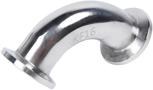 KF16 Vacuum 90 Degree Elbow 304 Stainless Steel Tri Clamp Flange Joint Pipe Fitting Tube Fitting in Kuwait