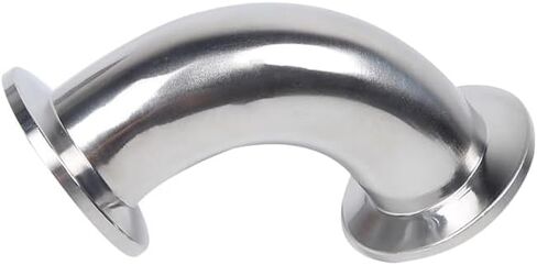 KF16 Vacuum 90 Degree Elbow 304 Stainless Steel Tri Clamp Flange Joint Pipe Fitting Tube Fitting in Kuwait