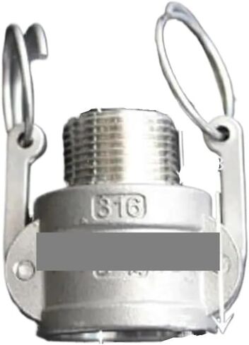 3/4 "BSPT ذكر x المقبس نوع B Camlock قطع الاتصال السريع اقتران 316 Stianless كام الأخدود تركيبات سباكة in Kuwait