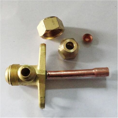 Pipe Fittings Install 1/4" 3/8" 1/2" 5/8" 3/4" 7/8" OD Copper Pipe 3-Way Angle Stop 3-Way Valve Fitting (Specification : 1/4") Plumbing Fittings in Kuwait