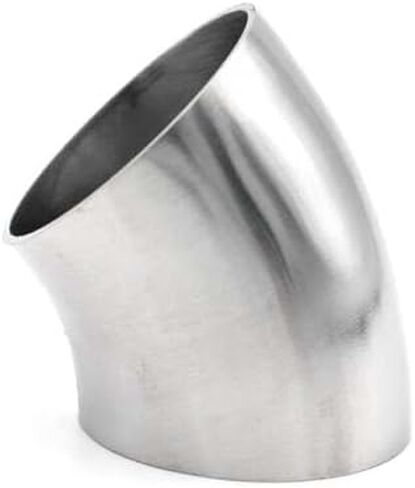 1pc 57mm OD SS304 Stainless Steel Weld 45 Degree Elbow Pipe Fitting Plumbing Fittings in Kuwait