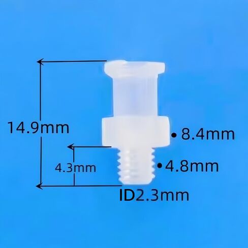 أنثى Luer إلى محول الخيط مع خيط ذكر 10-32UNF Luer إلى تركيبات مترابطة للطب والمختبر ومعالجة الأغذية والاستخدام الكيميائي الشفاف PP 25 قطعة in Kuwait