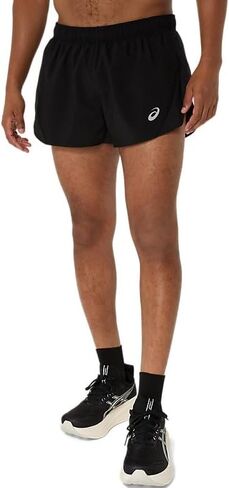 ASICS Men's Silver Split Short Running Apparel in Kuwait