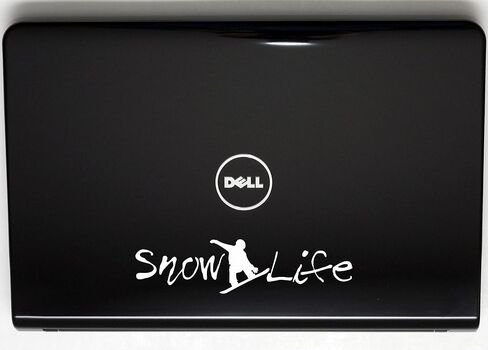 صورة Snow Life w Snowboarder - ملصق فينيل مقطوع بالقالب مقاس 8 × 2 بوصة للنوافذ والسيارات والشاحنات وصناديق الأدوات وأجهزة الكمبيوتر المحمولة وأجهزة MacBook - تقريبًا أي سطح صلب وأملس. صنع في الولايات المتحدة الأمريكية! in Kuwait