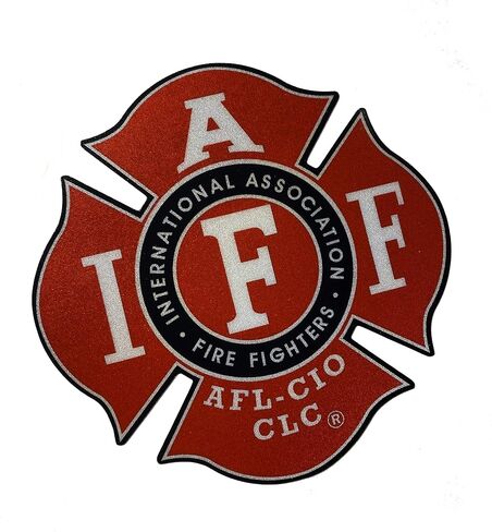 ملصق IAFF - ملصق داخلي للتطبيق مقاس 4 بوصات ملصق أصلي مقاس 4 بوصات ملصق رجال الإطفاء in Kuwait