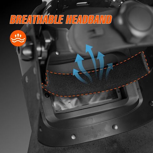 SHINE Leather Auto Darkening Welding Helmet, 1/1/1/2 True Color Flip-up Welding Mask,2x4 1/4 Variable Shade 4/9-13 Welding Hood in Kuwait