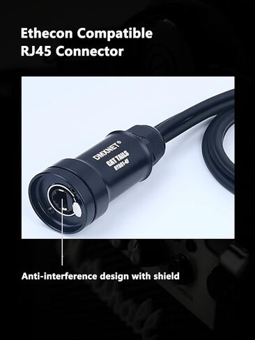 كابل ثعبان XLR إلى كابل إيثركون، جهاز استقبال ثعبان متعدد الشبكات ذو 4 قنوات و3 سنون، مع موسع إشارة الشبكة CAT5/CAT6 DMX512، للمسرح واستوديو التسجيل، 3 أقدام (1 ذكر و1 أنثى) in Kuwait