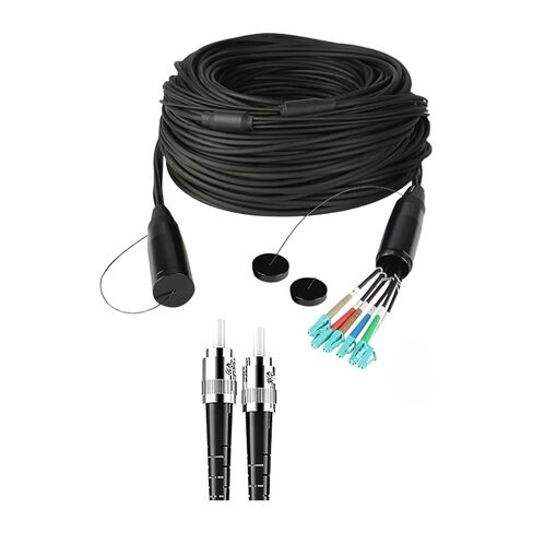 Multi-Mode LC/SC/FC/ST Optical Fiber Jumper | ST-ST6 core; 300M in Saudi Arabia