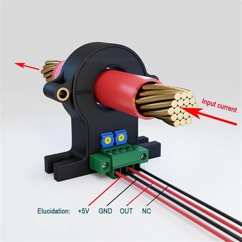Hall Current Transducer QNHCK1-21 DC 50A 100A 200A 300A 400A Out 2.5V±2V Ct Transformer Effect Sensor Split Core(50A) in Kuwait