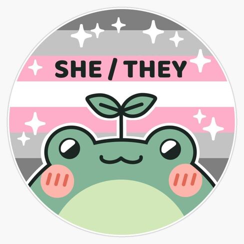 انها Demigirl Froggy فخر العلم ملصقات للسيارة متعددة الأشكال ملصق حائط من الفينيل‏ 5" in Kuwait