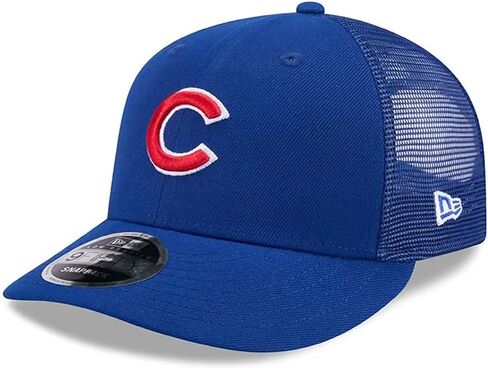 قبعة New Era Chicago Cubs Evergreen Trucker 9Fifty Snapback قابلة للتعديل باللون الأزرق in Kuwait