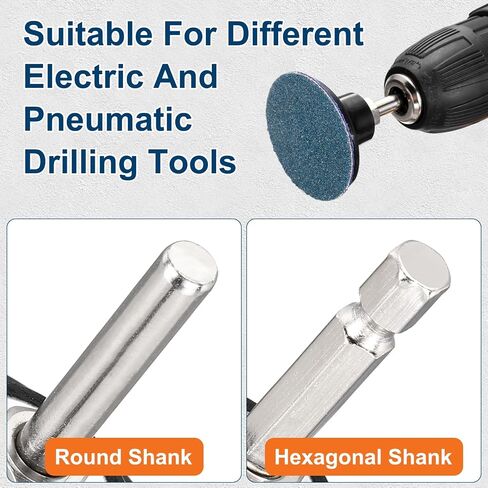 3 Pcs Sanding Disc Pad Holder 1" with 1/4 Inch Shank, Quick Change R-Type Surface Conditioning Disc Holder Mandrel Twist Lock Adapter Die Grinder for Deburr Polish Surface Prep in Kuwait