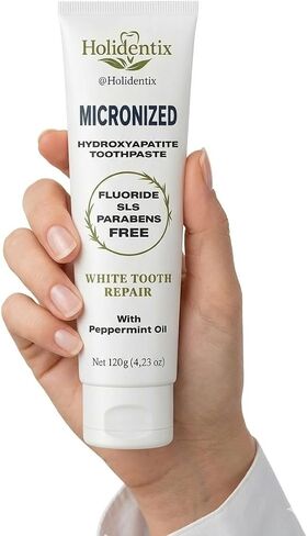 Micronized Hydroxyapatite Toothpaste, Non-Nano, Fluoride Free, Gentle Formula for the Whole Family in Kuwait