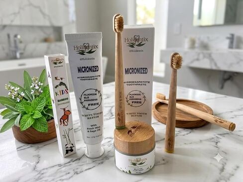 Micronized Hydroxyapatite Toothpaste, Non-Nano, Fluoride Free, Gentle Formula for the Whole Family in Kuwait