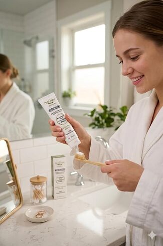 Micronized Hydroxyapatite Toothpaste, Non-Nano, Fluoride Free, Gentle Formula for the Whole Family in Kuwait