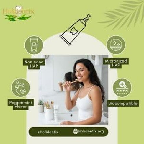 Micronized Hydroxyapatite Toothpaste, Non-Nano, Fluoride Free, Gentle Formula for the Whole Family in Kuwait