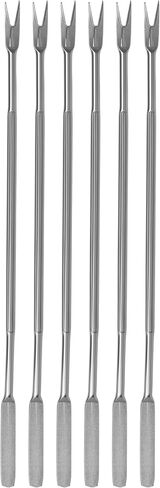 Crab Forks Set of 6 - Lobster Forks 6.5x0.08 Inches - Stainless Steel Seafood Forks and Picks - Tools for Lobster, Crab, Nuts & Fruits in Kuwait