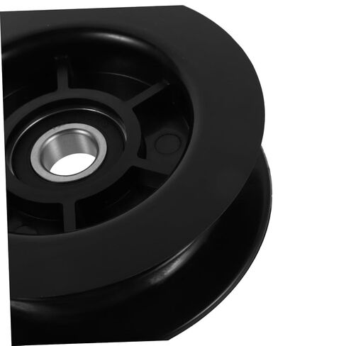 SOLUSTRE 2pcs Forklift Pulley Roller Double Groove Nylon Bearing Wheel for Hydraulic Hose Guide 3 Ton Replacement Pulley System Parts for Industrial Lifting in Kuwait