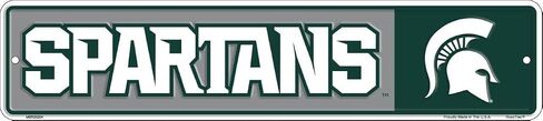 Hangtime Michigan State University - Michigan State Spartans 4x18 Street Sign in Kuwait