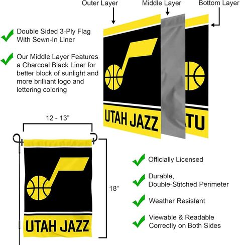 Utah Jazz Double Sided Garden Flag in Kuwait