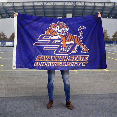 Savannah State University Tigers 3x5 Flag in Kuwait
