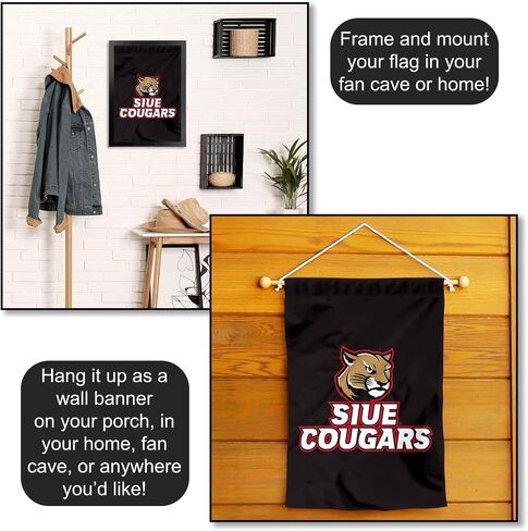 شركة College Flags & Banners Co. جنوب إلينوي إدواردزفيل كوجر بلاك جاردن راية العلم in Kuwait