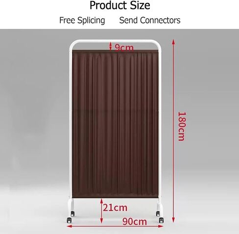 Medical Privacy Screen Portable - Room Divider Screens, Portable Medical Privacy Screen with 1–5 Panels, 6ft High Room Divider with Wheels for Clinic/Office/Beauty S in Kuwait