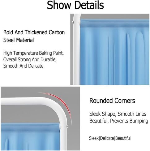 Medical Privacy Screen Portable - Room Divider Screens, Portable Medical Privacy Screen with 1–5 Panels, 6ft High Room Divider with Wheels for Clinic/Office/Beauty S in Kuwait