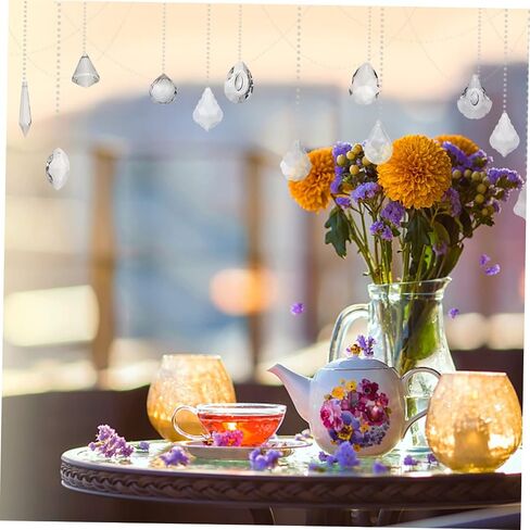 15 قطعة المنشور الكريستال suncatcher للديكور المنزل DIY بها بنفسك قوس قزح قلادة صانع حساسة حلي معلقة للنوافذ المناسبات الخاصة in Kuwait
