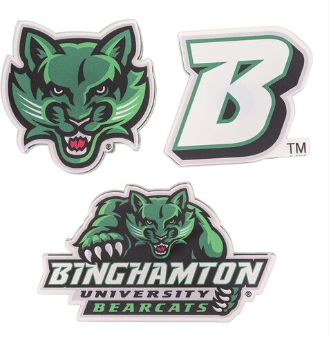 مغناطيس أكريليك من جامعة صبار الصحراء بينغهامتون، 3 عبوات من تصميم BU Bearcats الزخرفي مرخص رسميًا (مجموعة المغناطيس A) in Kuwait