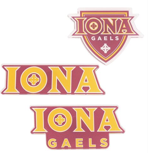 مغناطيس أكريليك من جامعة صبار الصحراء Iona 3 عبوات من تصميم Iona Gaels الزخرفي مرخص رسميًا (مجموعة المغناطيس A) in Kuwait