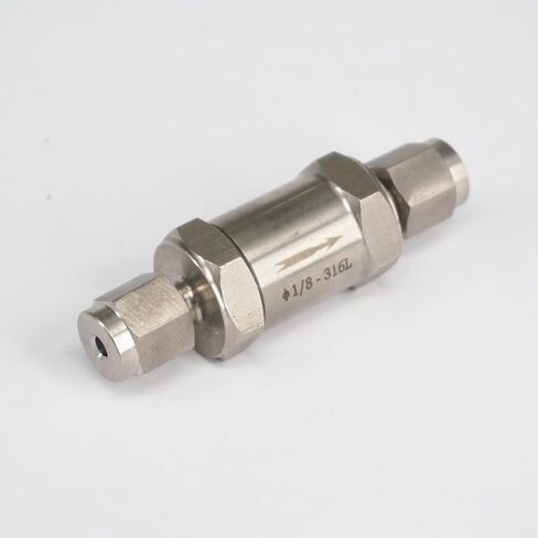 Fit for 1/8" O/D Tube 316 Stainless Steel Non-return Valve Check Valve Compression Fitting in Kuwait